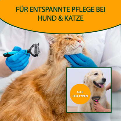 2-in-1 Enthaarungsbürste – Gegen Knoten, Haare & Verfilzungen
