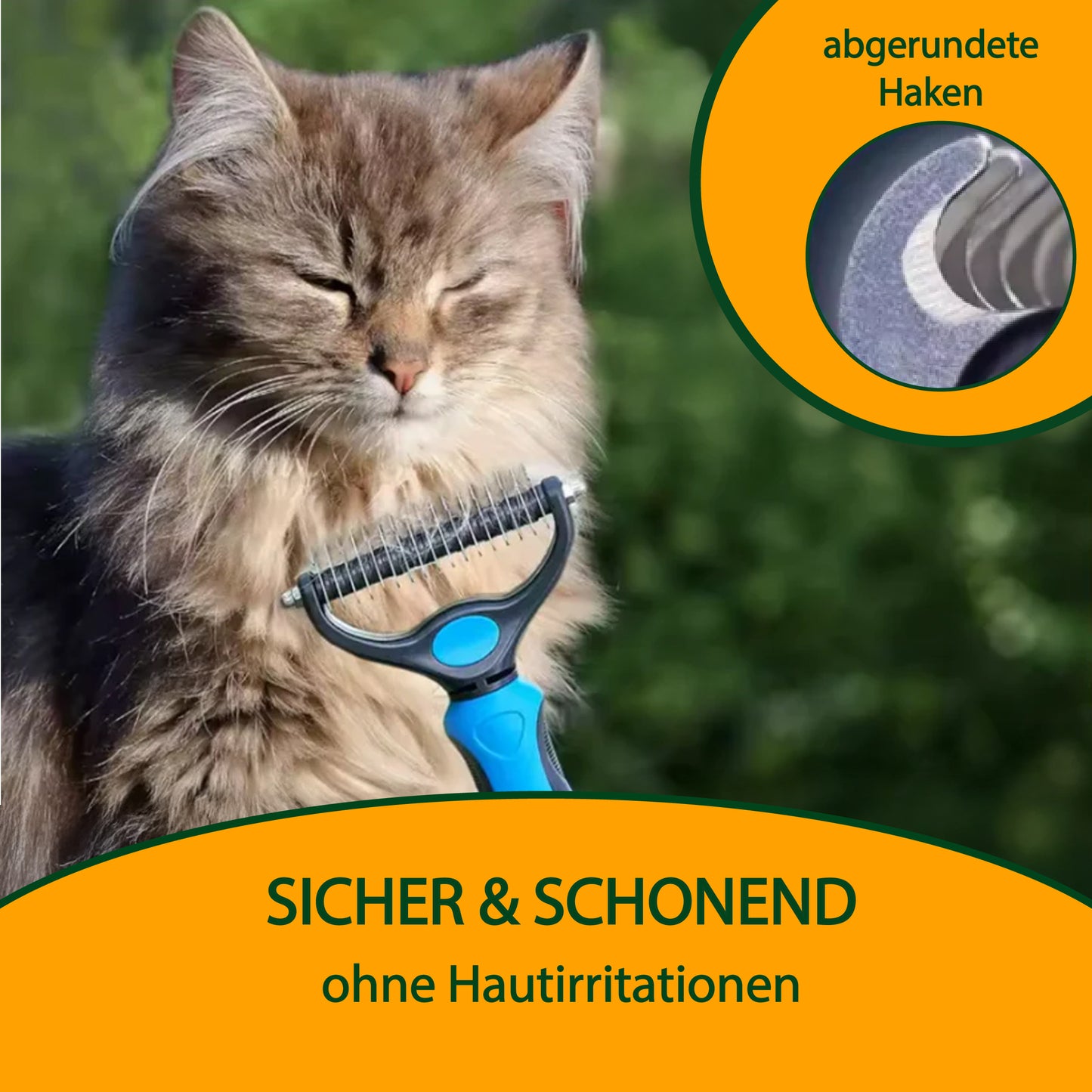 2-in-1 Enthaarungsbürste – Gegen Knoten, Haare & Verfilzungen
