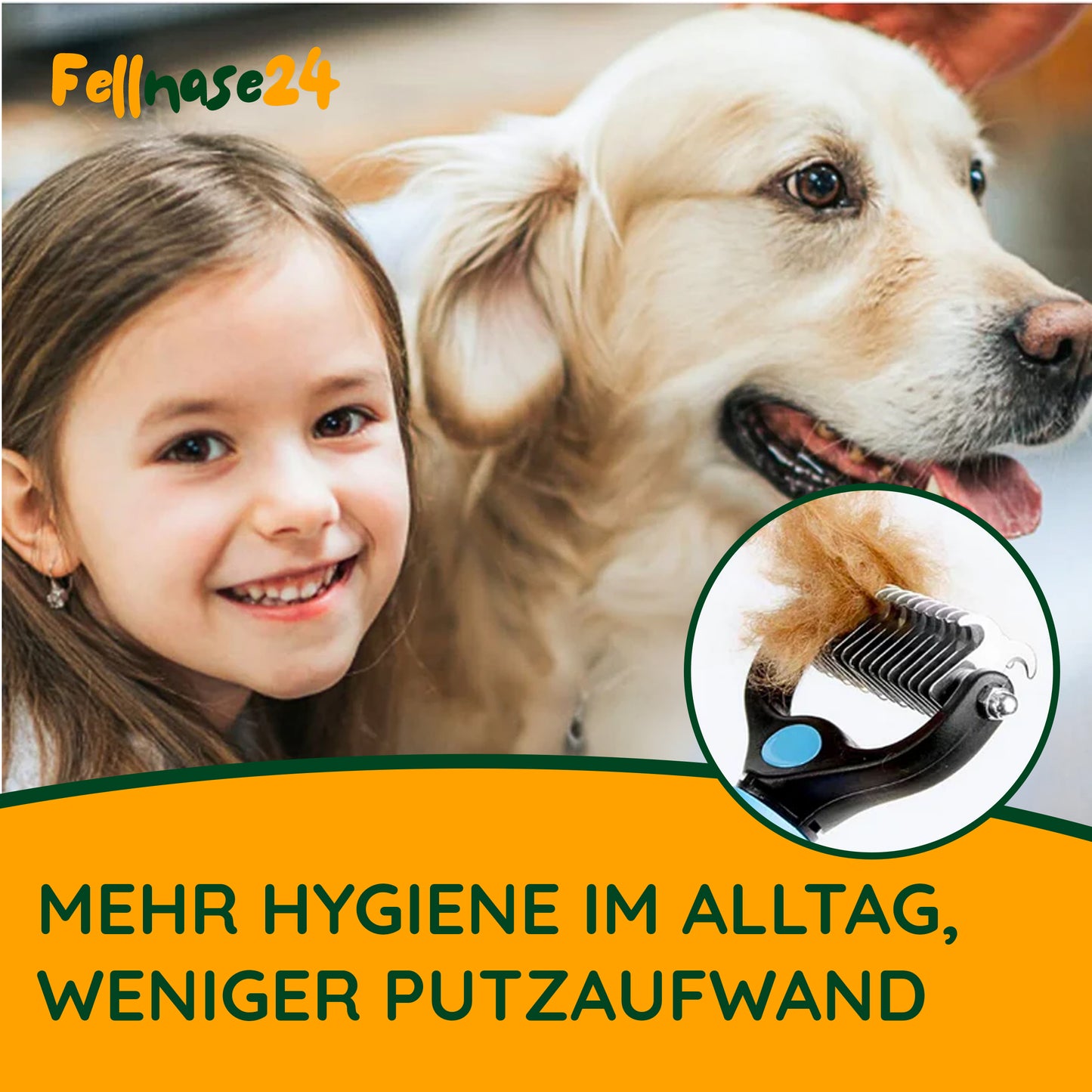 2-in-1 Enthaarungsbürste – Gegen Knoten, Haare & Verfilzungen