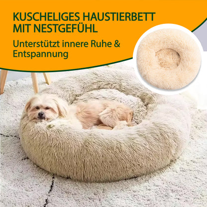 Kuscheliges Haustierbett mit Nestgefühl – Für besseren Schlaf & weniger Stress