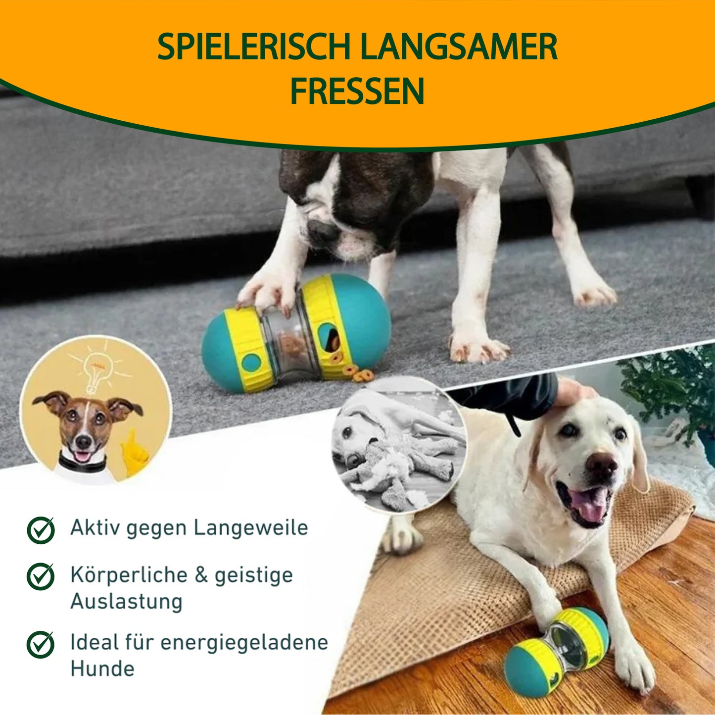 Interaktives Hundespielzeug mit Futterspender – Spiel, Spaß & gesunde Fütterung