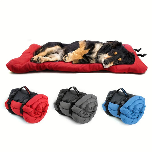Rollbares Reisebett für Hunde – Komfort zum Mitnehmen