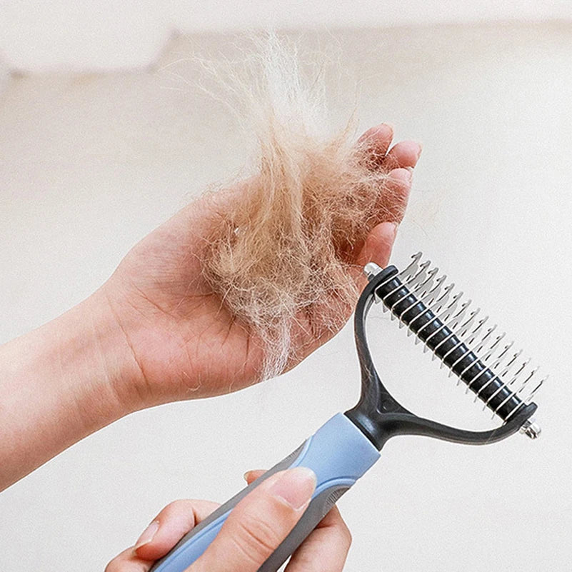 2-in-1 Enthaarungsbürste – Gegen Knoten, Haare & Verfilzungen