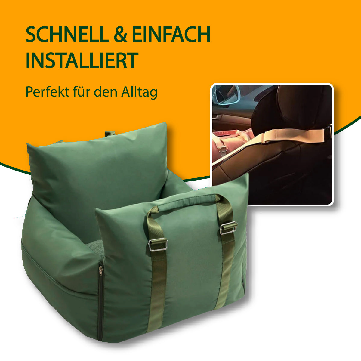 2-in-1 Tragetasche & Autositz – Sicher reisen, bequem ankommen